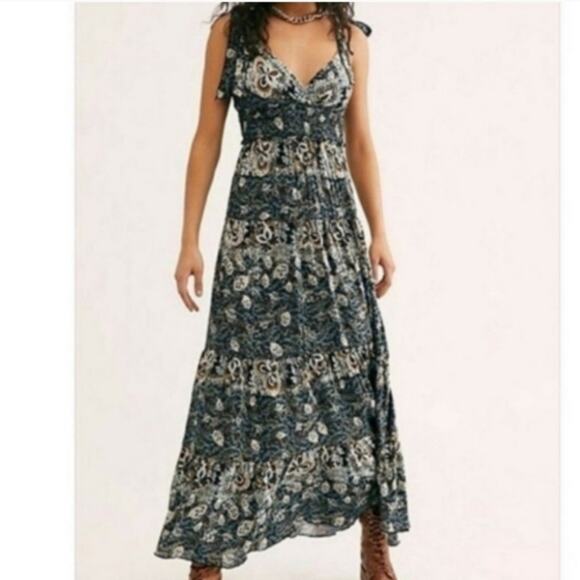 Free People Let's Smock About It Dress - Picture 1 of 8